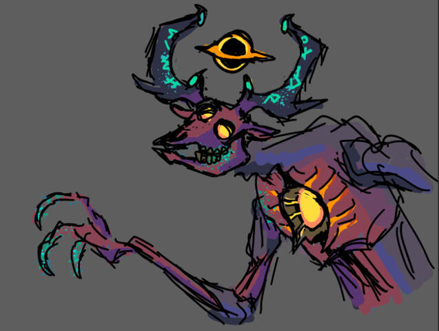 Space Wendigo Sketch